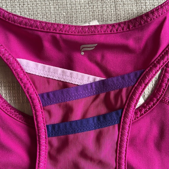 Fabletics Raspberry Sports Bra, size small - Picture 3 of 5